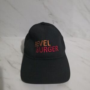 Revel Burger Hat Black - Adjustable - Ball Cap Port & Company